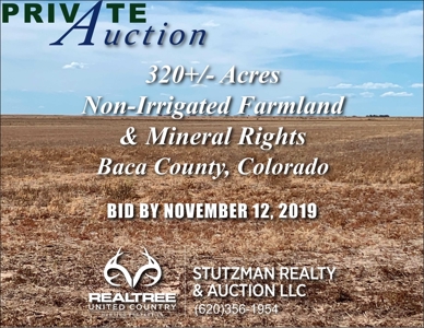Baca County Colorado 320+/- Acres Farmland & Mineral Rights - image 1