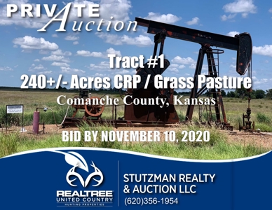 Comanche County, Ks ~ 240+/- Acre ~ Private Auction ~ Tr#1 - image 1