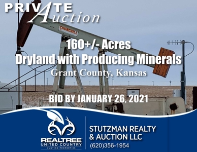 GRANT COUNTY KS ~ 160+/- ACRE FARM with PRODUCING MINERALS - image 2