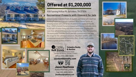 Hunting Riverfront Farm For Sale in Belvidere Tennessee - image 47