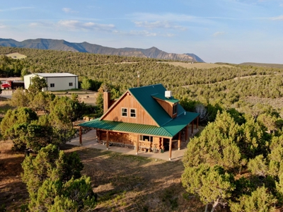 Colorado Custom Log Home with Shop on 40 acres For Sale - image 1