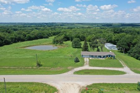 Acreage with Ponds and Timber on Paved Road in Southern Iowa - image 1