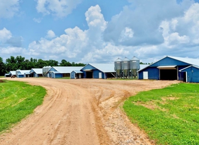 12 House Broiler Poultry Farm 120 Acres for Sale Central MS - image 1