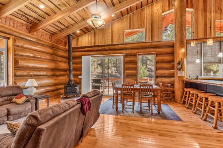 Large Custom Log Home for Sale in Cotopaxi, Colorado - image 16