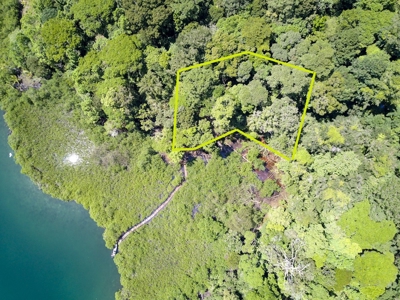 Elevated Coastal Land in Calm Deep Water Bay, Bocas del Toro - image 15