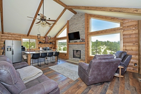 Colorado Log Sided Mountain Home with Live Stream - image 24