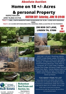 AUCTION Home on 18 +/- Acres & personal Property - image 1