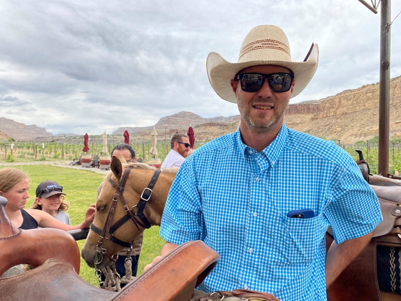 cowboy on CO horseback ride