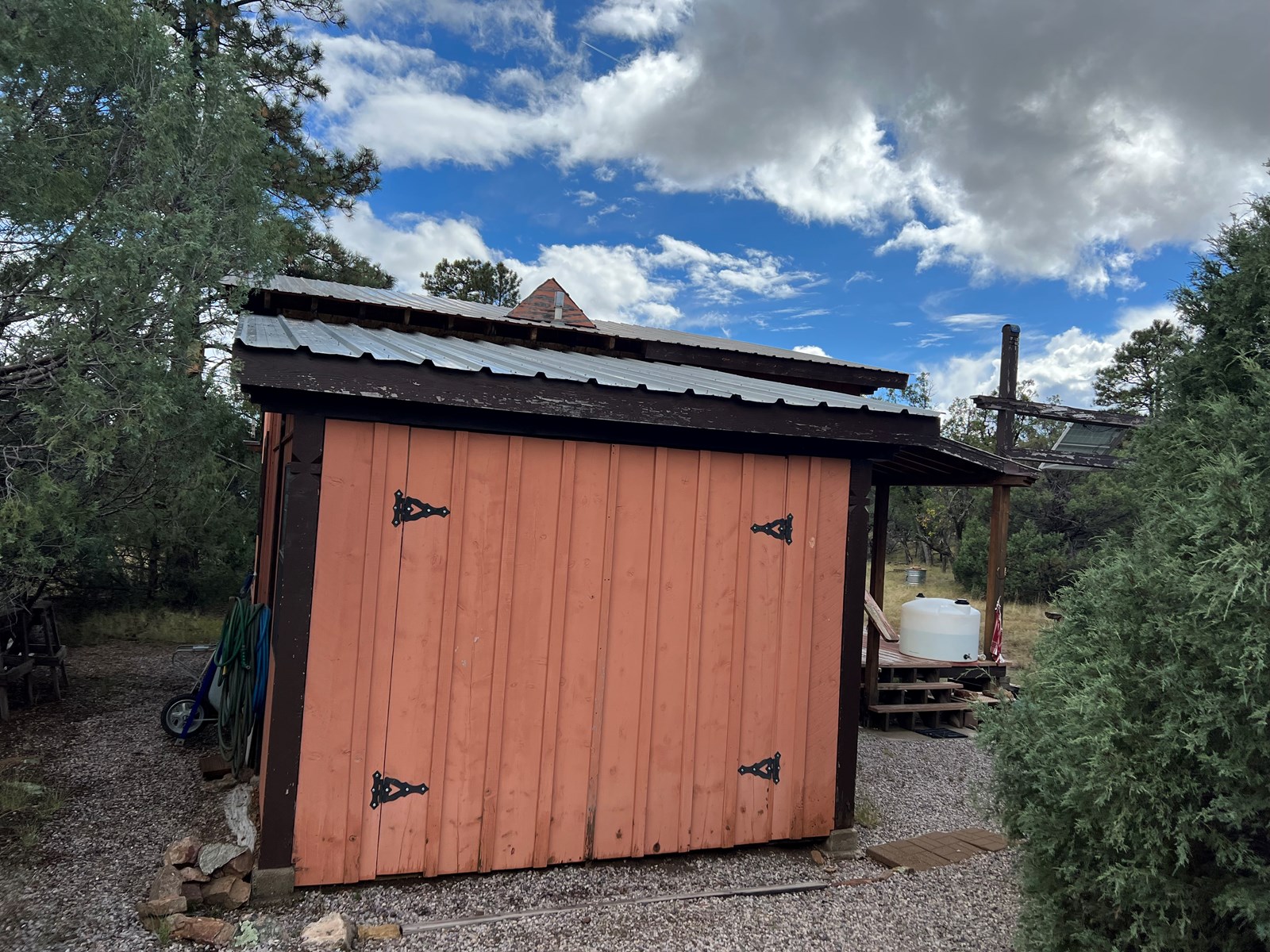 View of Off Grid Cabin with Private Well and Septic with Solar Panel