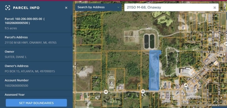Commercial Vacant Acreage for Sale Onaway MI - image 2
