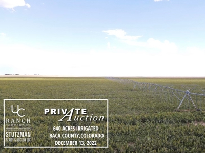 Private Auction ~ 640 Acre Irrigated Farm ~ Baca County, Co - image 1
