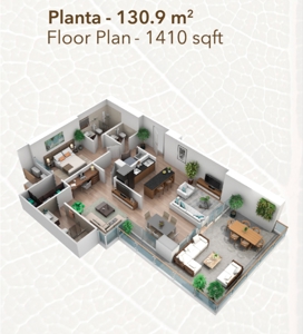 131m2 Apartment for Sale In PH NOGAL Pre Construction - image 6