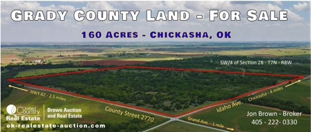 Grady County Land- Chickasha OK- Homesteads, Hunting, Cattle - image 1