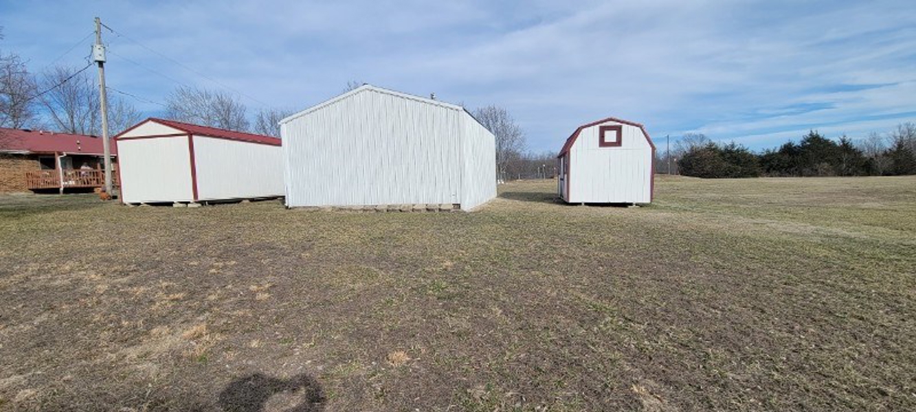 3 outbuildings