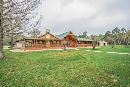 For Sale Horse Ranch and Log Home in Gilmer, Texas - image 1