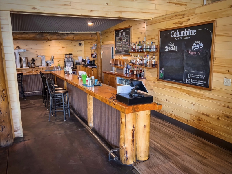 bar area in building for sale