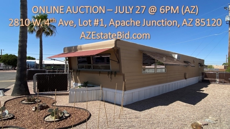 Online Mobile Home Auction In Apache Junction, Arizona - image 1
