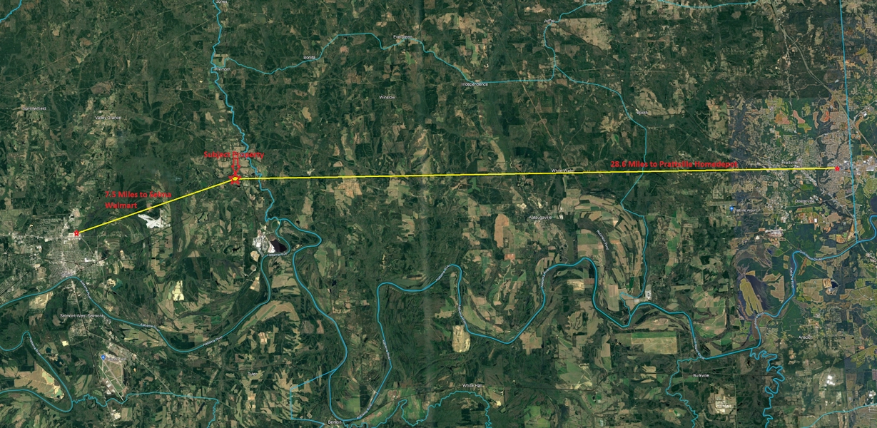 Home with Land for Sale in Selma Alabama