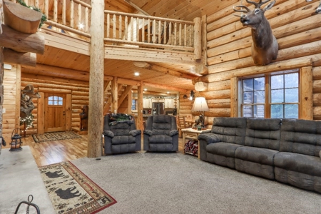 Log Home with Hunting Land for Sale in Marquette County, WI - image 10