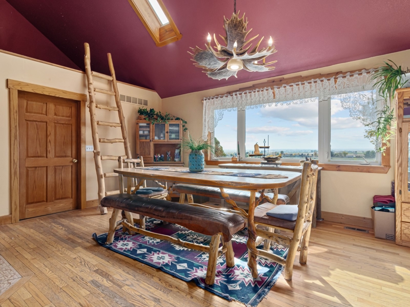 Dining Room with Plains Views