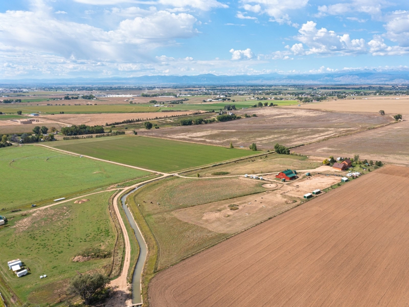 Farmers ditch through property