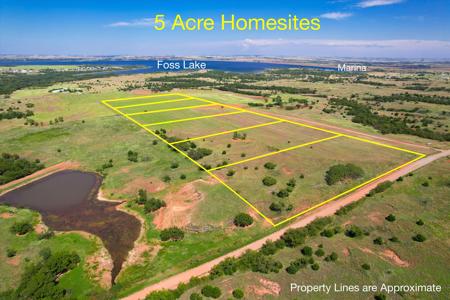 Lakefront 5-Acre Tracts with Utilities | Foss Lake, Oklahoma - image 2