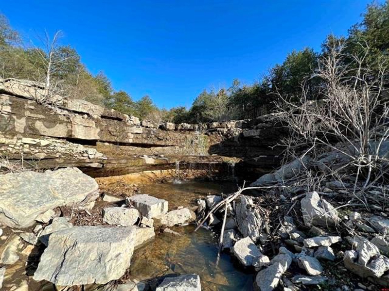 Waterfall is not on property