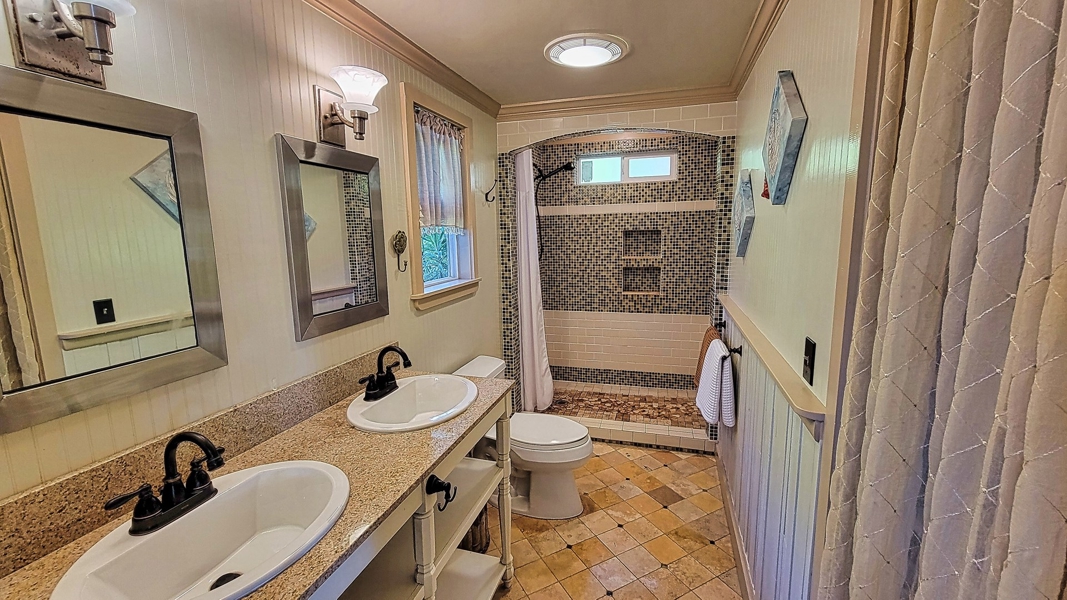 Primary bath with double sinks