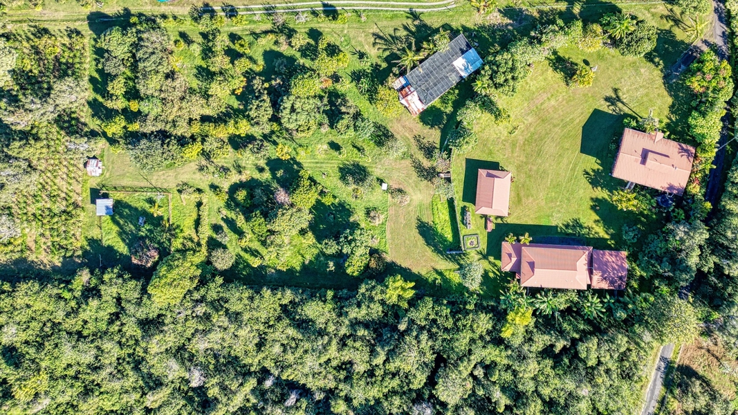 Airial view of upper portion of property