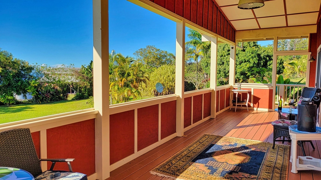 So much relaxing to be had on the front lanai