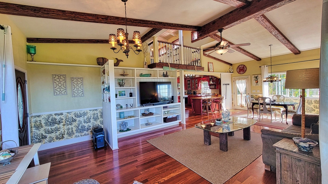 Spacious open-plan living area