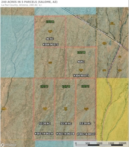 Online Auction 240 Acres Desert Land 5 Parcels (Salome, Az) - image 1