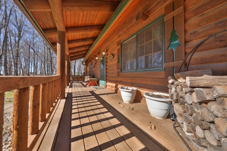 Log Home with Old-Growth Forest for sale in Monroe County - image 6