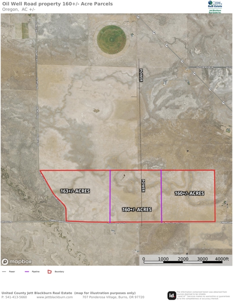 3-160 acre parcels