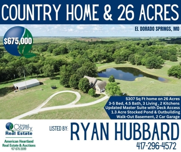 El Dorado Springs Missouri Country Home & Land For Sale - image 48