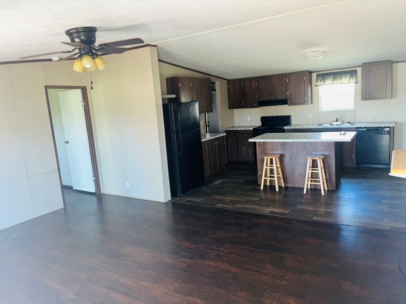 living room/ kitchen view 