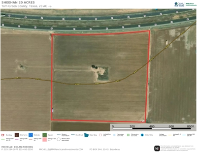 20 Acres of Irrigated Farm land for sale in Wall, Texas