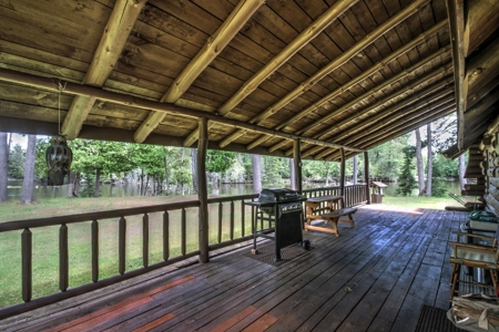 Riverfront Log Home 22 Acres  Hillman, MI Thunder Bay River - image 20