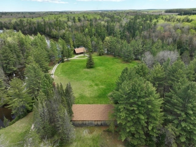 Riverfront Log Home 22 Acres  Hillman, MI Thunder Bay River - image 2