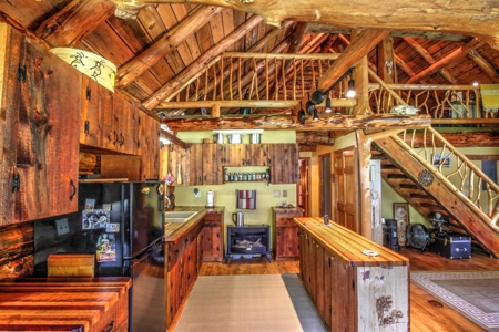 Riverfront Log Home 22 Acres  Hillman, MI Thunder Bay River - image 33