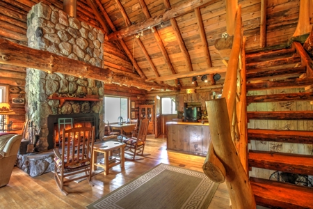 Riverfront Log Home 22 Acres  Hillman, MI Thunder Bay River - image 35
