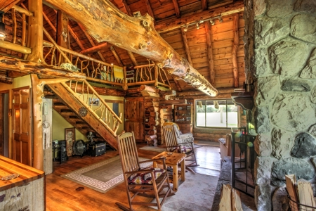 Riverfront Log Home 22 Acres  Hillman, MI Thunder Bay River - image 30