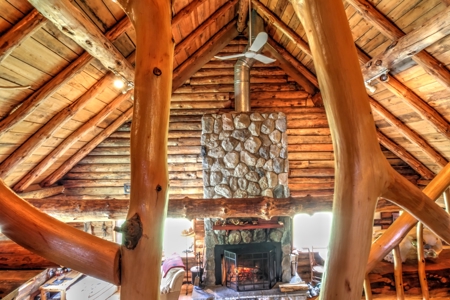 Riverfront Log Home 22 Acres  Hillman, MI Thunder Bay River - image 19