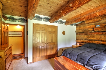 Riverfront Log Home 22 Acres  Hillman, MI Thunder Bay River - image 14