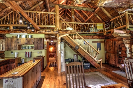 Riverfront Log Home 22 Acres  Hillman, MI Thunder Bay River - image 29