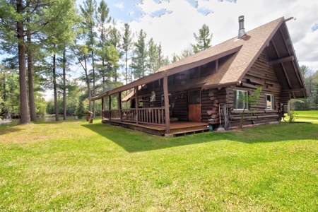 Riverfront Log Home 22 Acres  Hillman, MI Thunder Bay River - image 21