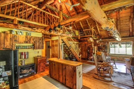 Riverfront Log Home 22 Acres  Hillman, MI Thunder Bay River - image 32