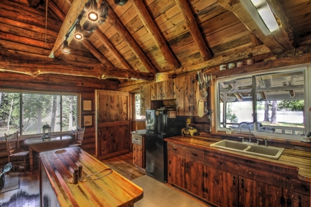 Riverfront Log Home 22 Acres  Hillman, MI Thunder Bay River - image 27