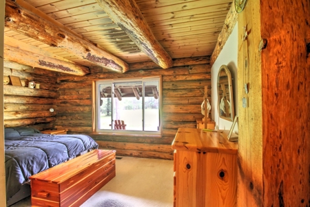 Riverfront Log Home 22 Acres  Hillman, MI Thunder Bay River - image 12