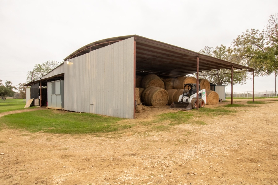 Large Horse Barn and Hay Shed